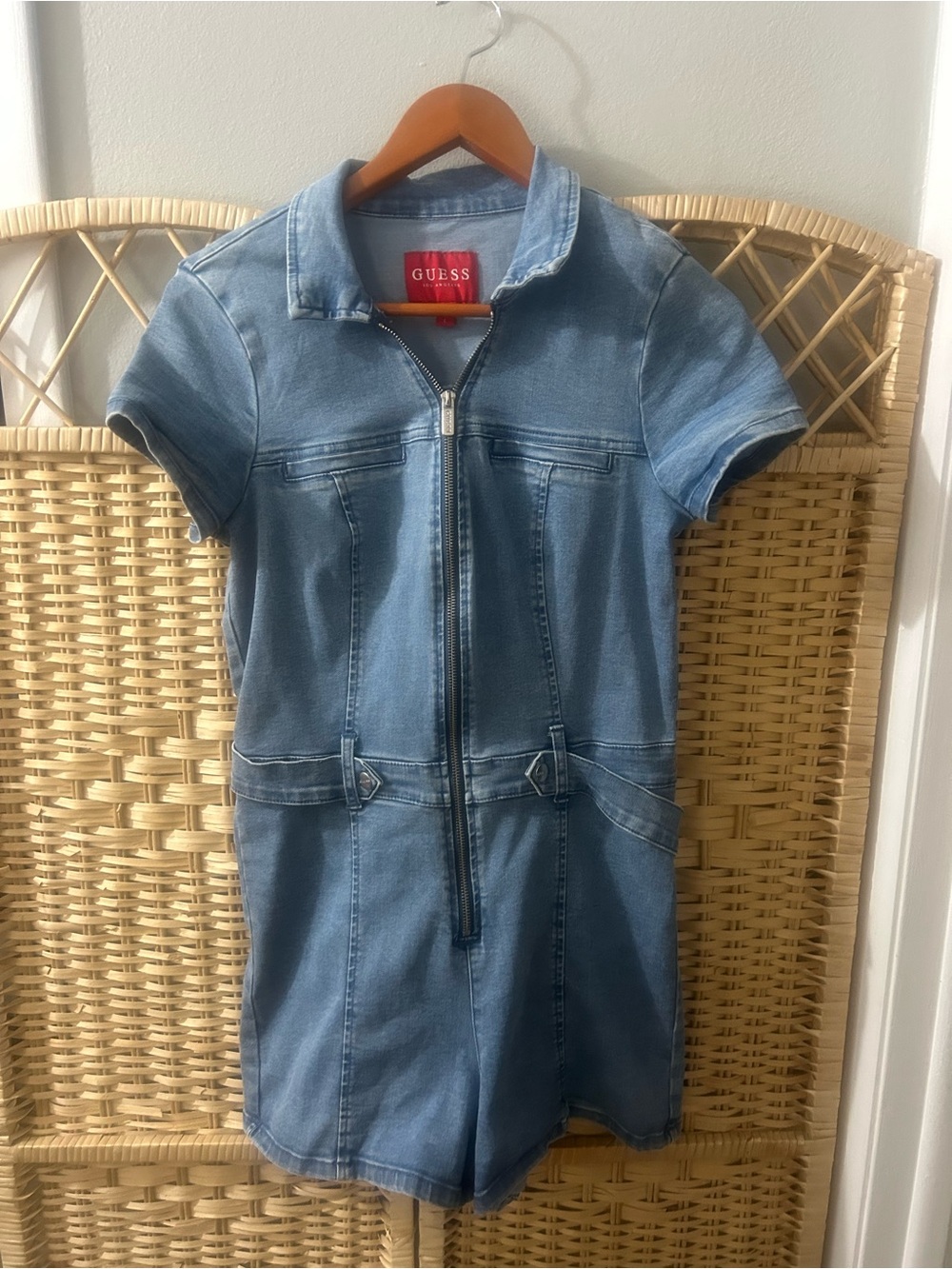 Guess ladies Denim Romper size Lg